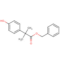 1025939-42-7 benzyl 2-(4-hydroxyphenyl)-2-methylpropanoate chemical structure
