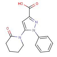 1409972-69-5 5-(2-oxopiperidin-1-yl)-1-phenylpyrazole-3-carboxylic acid chemical structure