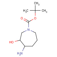 281219-28-1 tert-butyl 4-amino-3-hydroxyazepane-1-carboxylate chemical structure