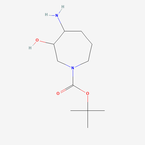 281219-28-1 tert-butyl 4-amino-3-hydroxyazepane-1-carboxylate chemical structure