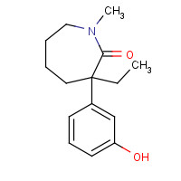 71556-74-6 3-ethyl-3-(3-hydroxyphenyl)-1-methylazepan-2-one chemical structure