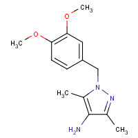 956786-53-1 1-[(3,4-dimethoxyphenyl)methyl]-3,5-dimethylpyrazol-4-amine chemical structure