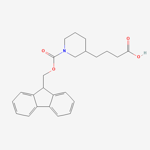 886366-26-3 4-[1-(9H-fluoren-9-ylmethoxycarbonyl)piperidin-3-yl]butanoic acid chemical structure