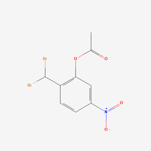 99067-39-7 [2-(dibromomethyl)-5-nitrophenyl] acetate chemical structure