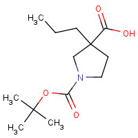1476721-30-8 1-[(2-methylpropan-2-yl)oxycarbonyl]-3-propylpyrrolidine-3-carboxylic acid chemical structure