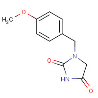 652992-63-7 1-[(4-methoxyphenyl)methyl]imidazolidine-2,4-dione chemical structure