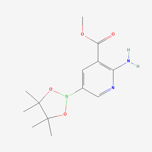 947249-44-7 methyl 2-amino-5-(4,4,5,5-tetramethyl-1,3,2-dioxaborolan-2-yl)pyridine-3-carboxylate chemical structure