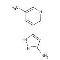 948883-44-1 5-(5-methylpyridin-3-yl)-1H-pyrazol-3-amine chemical structure