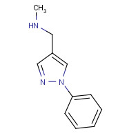868552-05-0 N-methyl-1-(1-phenylpyrazol-4-yl)methanamine chemical structure