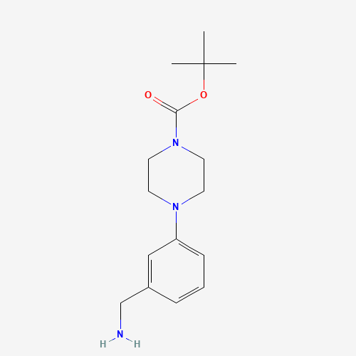 889948-55-4 tert-butyl 4-[3-(aminomethyl)phenyl]piperazine-1-carboxylate chemical structure