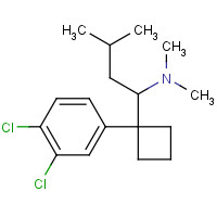 766462-77-5 1-[1-(3,4-dichlorophenyl)cyclobutyl]-N,N,3-trimethylbutan-1-amine chemical structure