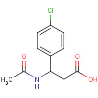 197785-38-9 3-acetamido-3-(4-chlorophenyl)propanoic acid chemical structure