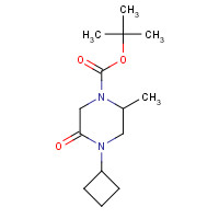 1284246-07-6 tert-butyl 4-cyclobutyl-2-methyl-5-oxopiperazine-1-carboxylate chemical structure