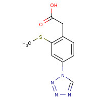 1374573-67-7 2-[2-methylsulfanyl-4-(tetrazol-1-yl)phenyl]acetic acid chemical structure