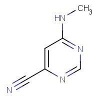 1314964-26-5 6-(methylamino)pyrimidine-4-carbonitrile chemical structure