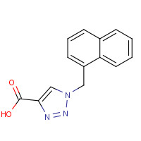 1111881-86-7 1-(naphthalen-1-ylmethyl)triazole-4-carboxylic acid chemical structure