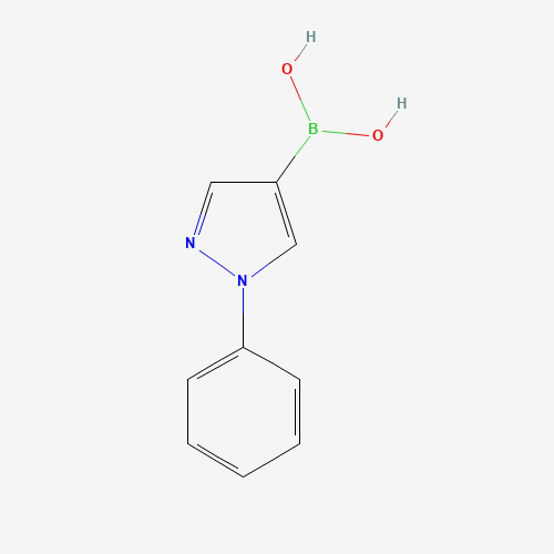 1201643-70-0 (1-phenylpyrazol-4-yl)boronic acid chemical structure