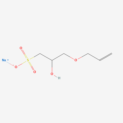 52556-42-0 sodium;2-hydroxy-3-prop-2-enoxypropane-1-sulfonate chemical structure