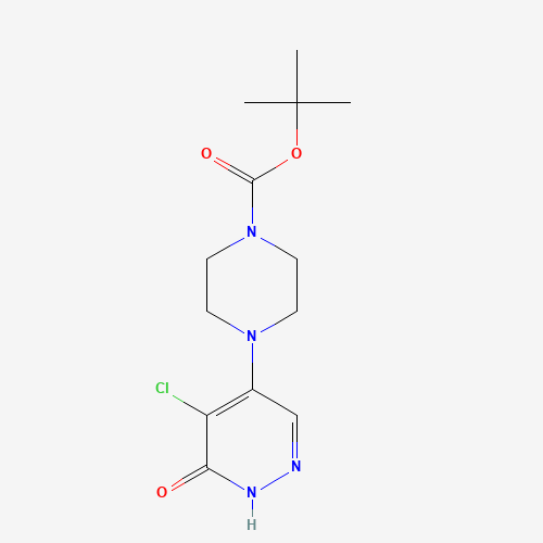 1062118-80-2 tert-butyl 4-(5-chloro-6-oxo-1H-pyridazin-4-yl)piperazine-1-carboxylate chemical structure