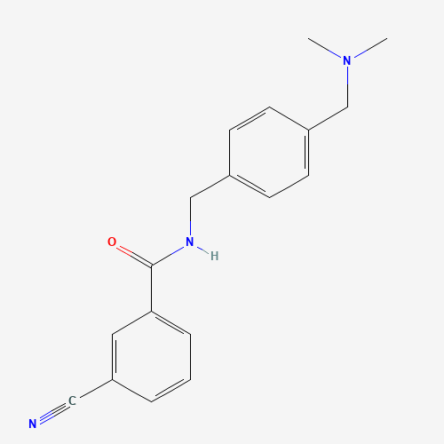 325125-57-3 3-cyano-N-[[4-[(dimethylamino)methyl]phenyl]methyl]benzamide chemical structure