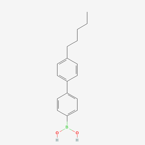 121554-18-5 [4-(4-pentylphenyl)phenyl]boronic acid chemical structure