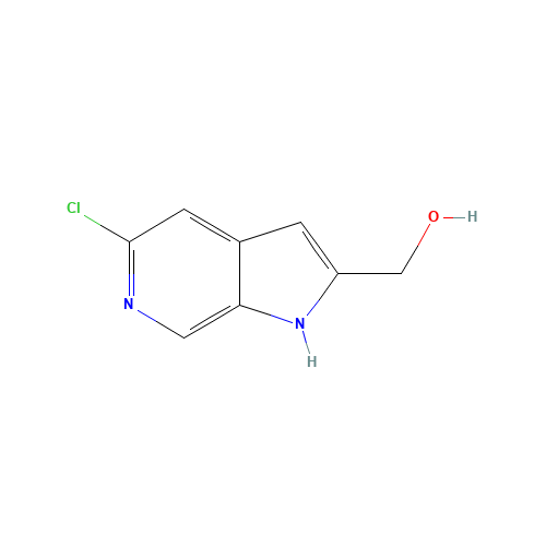 867036-42-8 (5-chloro-1H-pyrrolo[2,3-c]pyridin-2-yl)methanol chemical structure