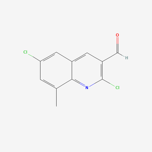 938138-94-4 2,6-dichloro-8-methylquinoline-3-carbaldehyde chemical structure