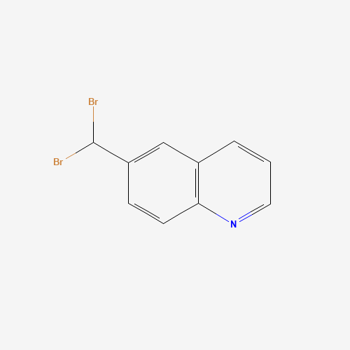 872264-38-5 6-(dibromomethyl)quinoline chemical structure