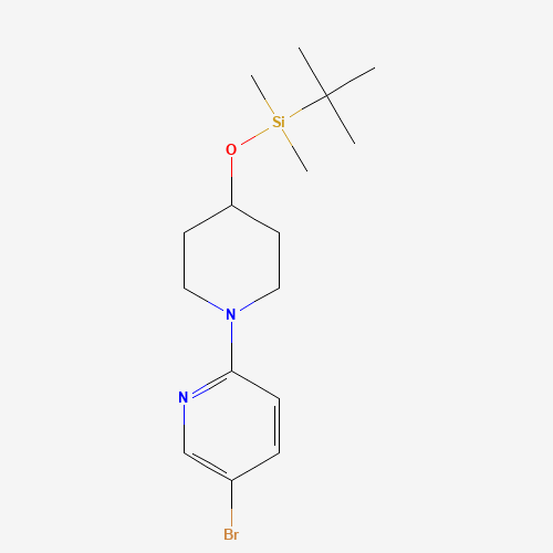 1020658-61-0 [1-(5-bromopyridin-2-yl)piperidin-4-yl]oxy-tert-butyl-dimethylsilane chemical structure