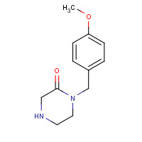 893747-38-1 1-[(4-methoxyphenyl)methyl]piperazin-2-one chemical structure