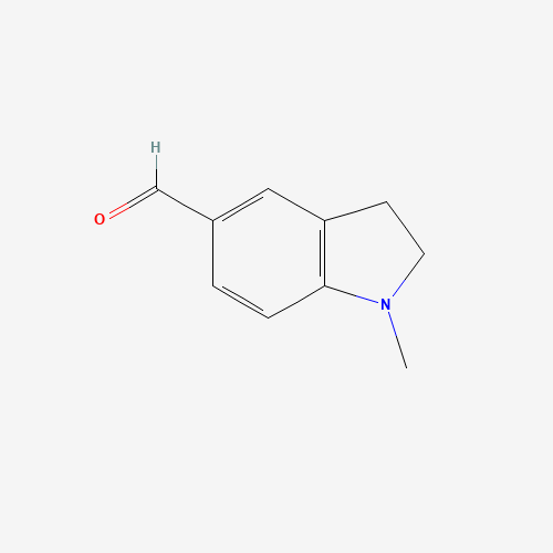 60082-02-2 1-methyl-2,3-dihydroindole-5-carbaldehyde chemical structure
