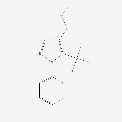 957205-65-1 [1-phenyl-5-(trifluoromethyl)pyrazol-4-yl]methanol chemical structure