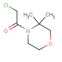 1251099-95-2 2-chloro-1-(3,3-dimethylmorpholin-4-yl)ethanone chemical structure
