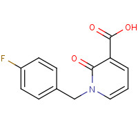 66158-41-6 1-[(4-fluorophenyl)methyl]-2-oxopyridine-3-carboxylic acid chemical structure