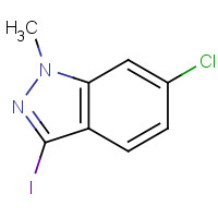 1260656-83-4 6-chloro-3-iodo-1-methylindazole chemical structure