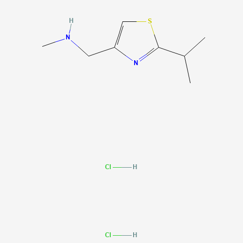 1185167-55-8 N-methyl-1-(2-propan-2-yl-1,3-thiazol-4-yl)methanamine;dihydrochloride chemical structure