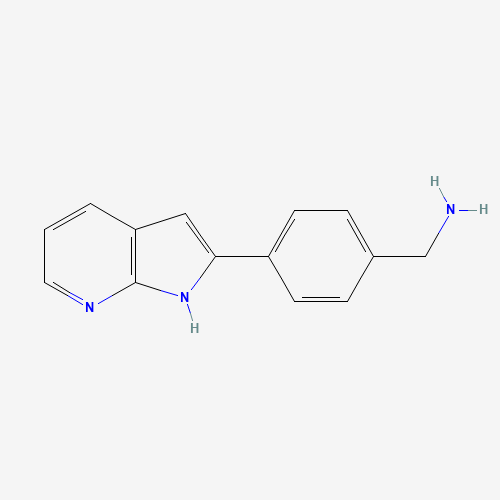 1346526-40-6 [4-(1H-pyrrolo[2,3-b]pyridin-2-yl)phenyl]methanamine chemical structure
