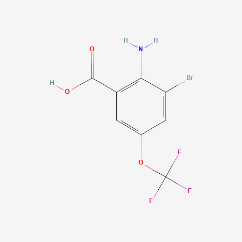 874774-41-1 2-amino-3-bromo-5-(trifluoromethoxy)benzoic acid chemical structure