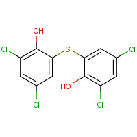97-18-7 2,4-dichloro-6-(3,5-dichloro-2-hydroxyphenyl)sulfanylphenol chemical structure