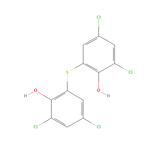 97-18-7 2,4-dichloro-6-(3,5-dichloro-2-hydroxyphenyl)sulfanylphenol chemical structure