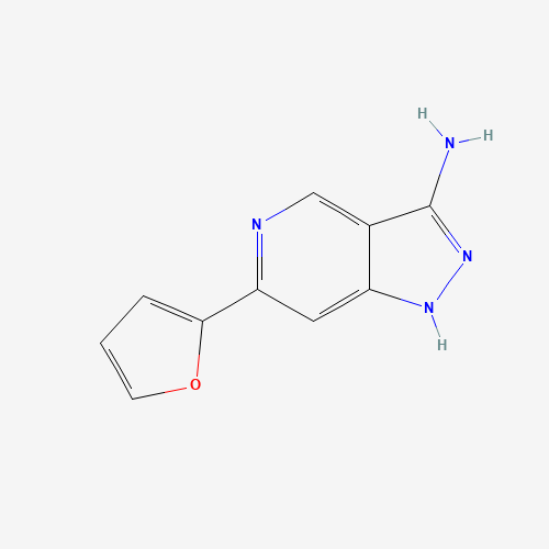 608142-07-0 6-(furan-2-yl)-1H-pyrazolo[4,3-c]pyridin-3-amine chemical structure