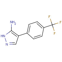 6804-53-1 4-[4-(trifluoromethyl)phenyl]-1H-pyrazol-5-amine chemical structure