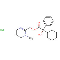 125-52-0 (1-methyl-5,6-dihydro-4H-pyrimidin-2-yl)methyl 2-cyclohexyl-2-hydroxy-2-phenylacetate;hydrochloride chemical structure