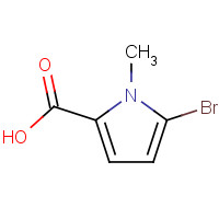 865186-82-9 5-bromo-1-methylpyrrole-2-carboxylic acid chemical structure