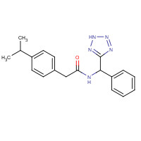 1298054-44-0 N-[phenyl(2H-tetrazol-5-yl)methyl]-2-(4-propan-2-ylphenyl)acetamide chemical structure