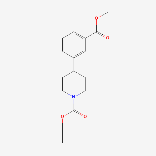 1016980-41-8 tert-butyl 4-(3-methoxycarbonylphenyl)piperidine-1-carboxylate chemical structure