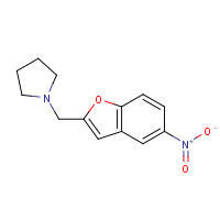 500015-37-2 1-[(5-nitro-1-benzofuran-2-yl)methyl]pyrrolidine chemical structure