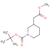 691876-16-1 tert-butyl 3-(2-methoxy-2-oxoethyl)piperidine-1-carboxylate chemical structure