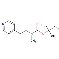 165528-83-6 tert-butyl N-methyl-N-(2-pyridin-4-ylethyl)carbamate chemical structure