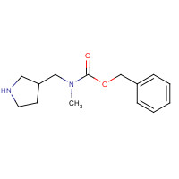 1245649-33-5 benzyl N-methyl-N-(pyrrolidin-3-ylmethyl)carbamate chemical structure
